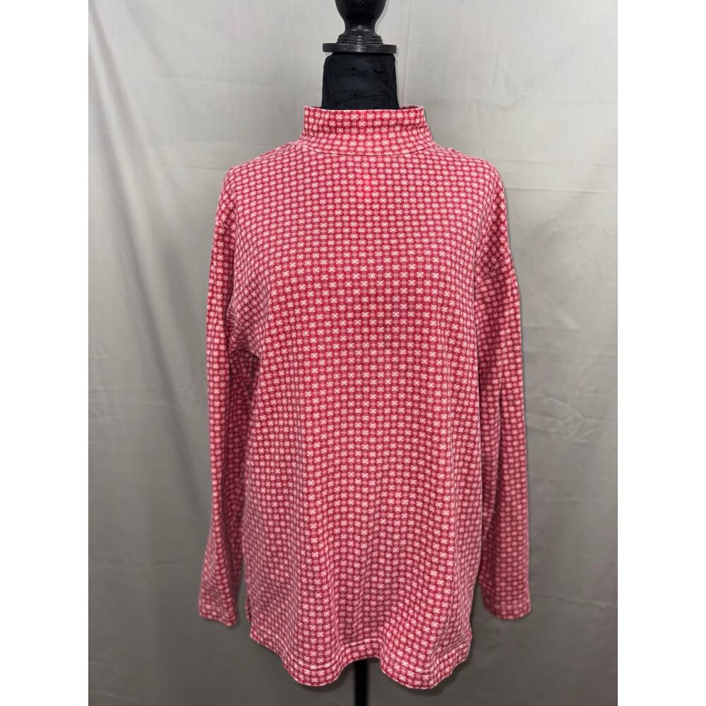 Women's Eddie Bauer 1990's Vintage Long Sleeved Mock Turtleneck, Size M